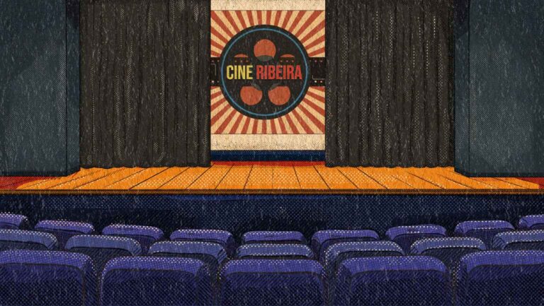 Cenário Vinheta Cine Ribeira
